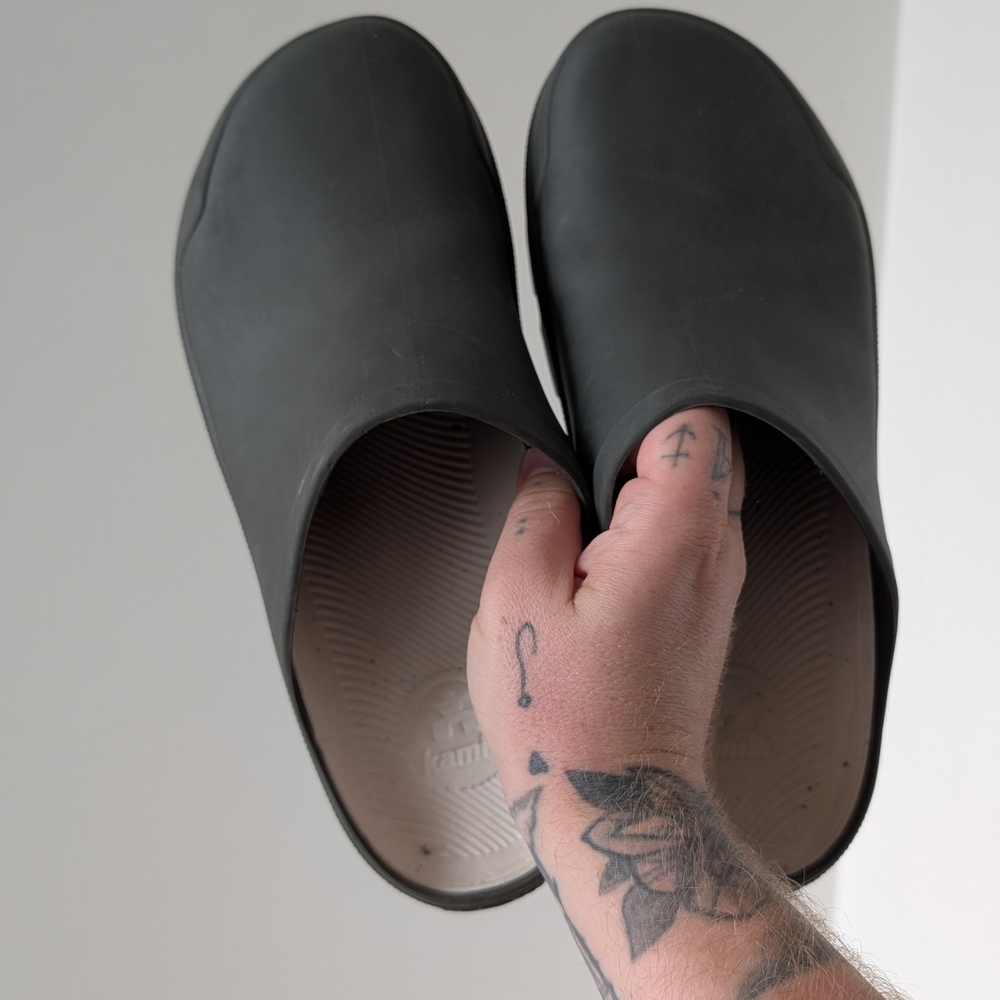 Men's garden Clogs Olive Green  Slip-On Shoes